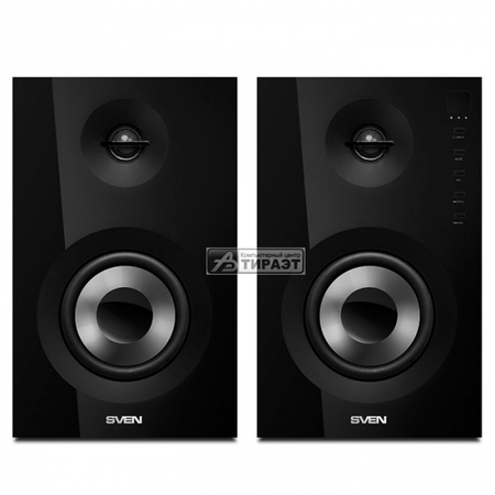 Акустика SVEN SPS-721 2.0 (2x25W,Bluetooth,USB/SD,Д/У) black купить по самой низкой цене