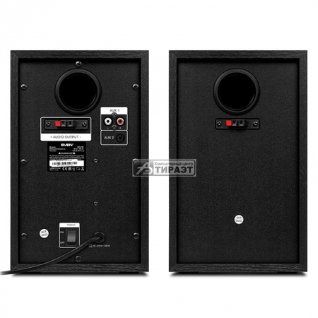 Акустика SVEN SPS-721 2.0 (2x25W,Bluetooth,USB/SD,Д/У) black купить по самой низкой цене