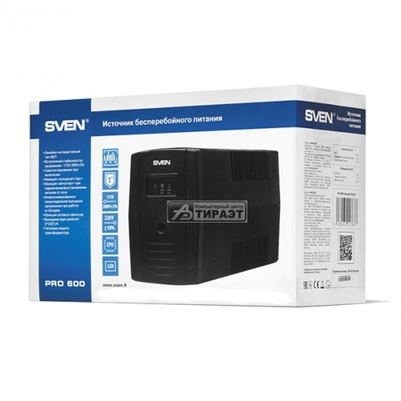 Блок UPS 600VA/360Вт Power System Pro 600 SVEN купить по самой низкой цене