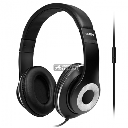 Наушники с микрофоном SVEN AP-930M (разъем 4pin/3,5мм) blk/silver купить по самой низкой цене