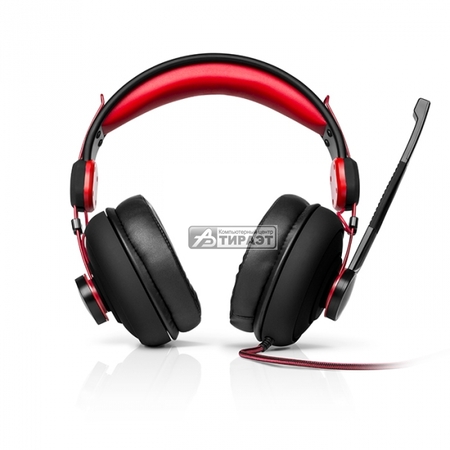 Наушники с микрофоном SVEN AP-G777MV(разъем 4pin/3,5мм+адаптер)blk/red купить по самой низкой цене