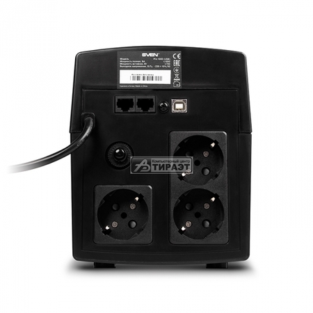 Блок UPS 1000VA/720Вт Power System Pro 1000 (USB) SVEN (USB,RJ-45) купить по самой низкой цене