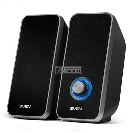 Акустика SVEN 325 2.0 (2x3W,USB питание) black, ABS-пластик купить по самой низкой цене