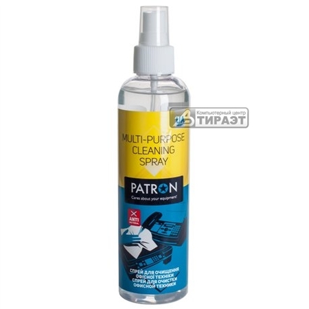 Спрей Patron для чистки оргтехники и пластика 250мл. F3-002 купить по самой низкой цене