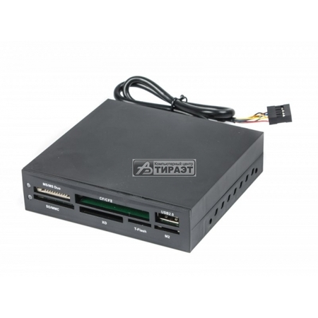 Картридер FDI2-ALLIN1-02-B внутренний в 3.5' отсек,USB,Black купить по самой низкой цене