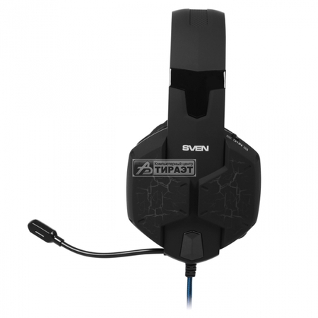 Наушники с микрофоном SVEN AP-U980MV USB,7.1,подсветка,black/blue купить по самой низкой цене