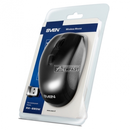 Мышь SVEN RX-220W беспроводная,3+1кн.,USB купить по самой низкой цене