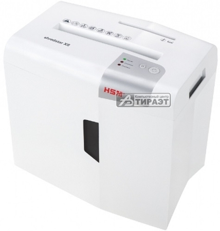 Уничтожитель документов HSM ShredStar X8 (P-4, 8л.,4.5x30мм,18литр, скрепки/скобы/пл.карты/CD, 1044121) купить по самой низкой цене