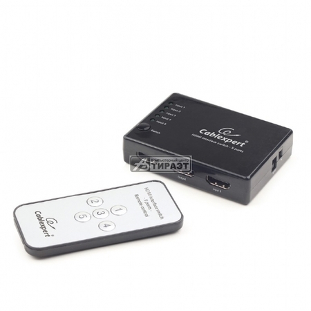 Переключатель HDMI сигналов DSW-HDMI-53 (вход 5xHDMI, выход 1xHDMI,ДУ) купить по самой низкой цене