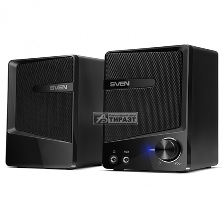 Акустика SVEN 248 2.0 (2x3W,USB/DC 5V питание) black  ABS-пластик купить по самой низкой цене