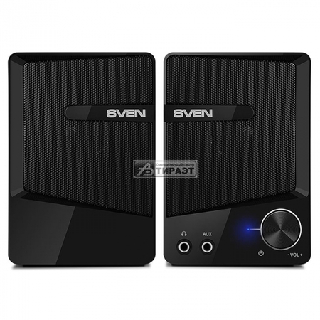Акустика SVEN 248 2.0 (2x3W,USB/DC 5V питание) black  ABS-пластик купить по самой низкой цене