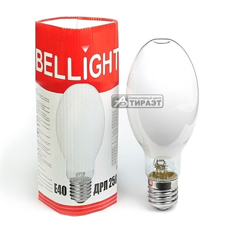 Лампа ртутная высокого давления BELLIGHT ДРЛ (HPM) 250Вт E40 купить по самой низкой цене
