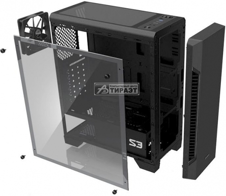 Корпус MidiTower ATX Zalman S3 Black, без бп, Fan 120mm купить по самой низкой цене