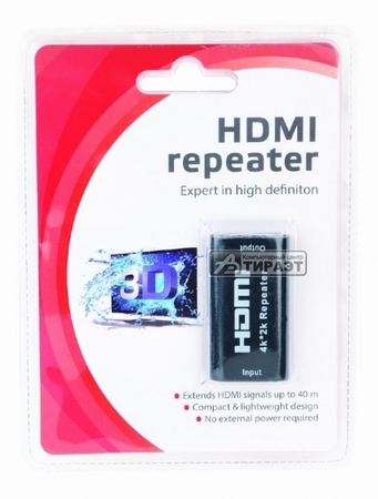 Ретранслятор (repeater) HDMI-сигнала (DRP-HDMI-02) на расстояние до 40м поддерж.разрешен.до станд. HDMI v.1.4b купить по самой низкой цене