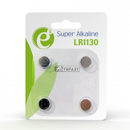 Элемент питания (LR1130) 1.5V Gembird Super Alkaline (EG-BA-LR1130-01) 4шт/уп. купить по самой низкой цене