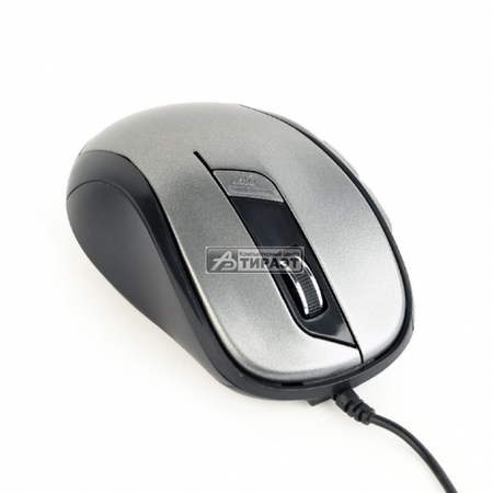 Мышь Gembird MUS-6B-01-BG USB, 6кн., 400-800-1200-1600DPI, black/silver купить по самой низкой цене