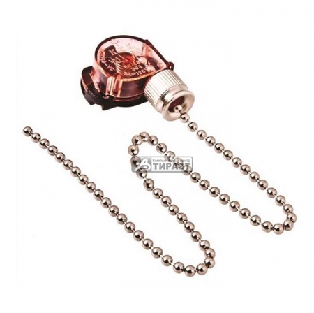 Выключатель для настенного светильника (арт. 32-0101-9) PROCONNECT, с цепочкой 270мм «Silver» купить по самой низкой цене