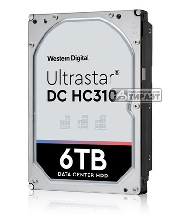 HDD SATA3 6TB Western Digital (0B36039/HUS726T6TALE6L4) WD Ultrastar DC HC310 (256Mb,7200rpm) купить по самой низкой цене