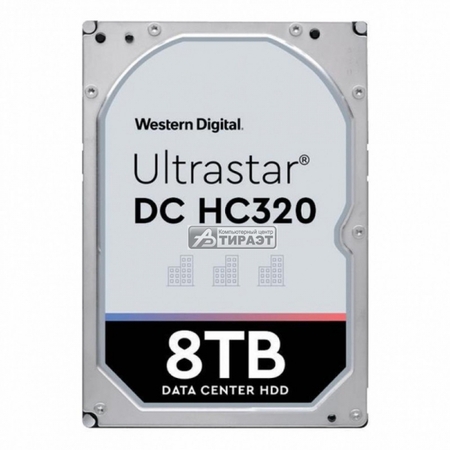 HDD SATA3 8TB Western Digital (0B36404/HUS728T8TALE6L4) WD Ultrastar DC HC320 (256Mb,7200rpm) купить по самой низкой цене