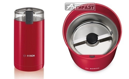 Кофемолка Bosch TSM6A014R (ротационный нож,180Вт,вместимость 75г) red купить по самой низкой цене