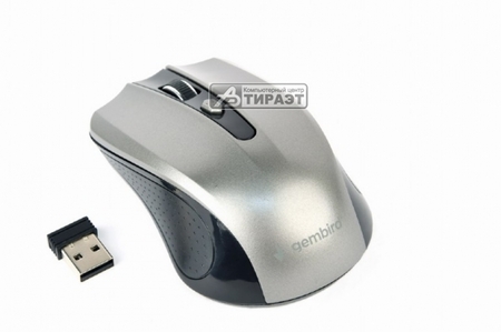Мышь Gembird MUSW-4B-04-BG Wireless USB, 4кн., 800-1200-1600DPI, black/grey купить по самой низкой цене