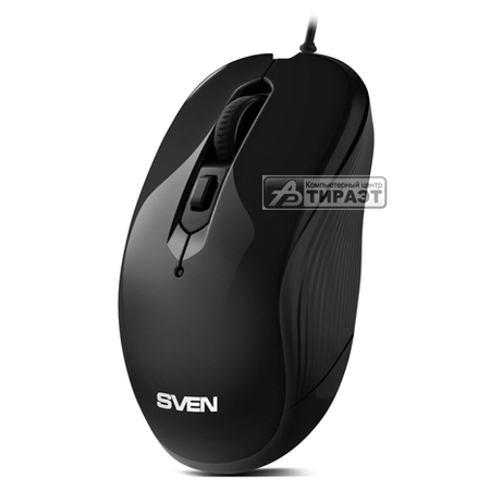Мышь SVEN RX-520S USB, 5+1кн., 800/1200/2600/3200dpi, black купить по самой низкой цене