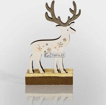 Деревянная фигурка с подсветкой  'Олененок' (504-014) 13x5x19.5см    REXAN купить по самой низкой цене