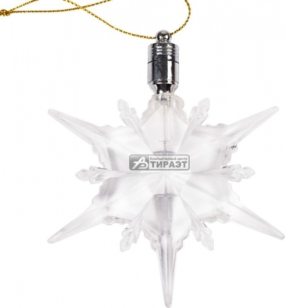 Фигурка подвесная 'Снежинка' (501-097) RGB 6*6см     REXAN купить по самой низкой цене