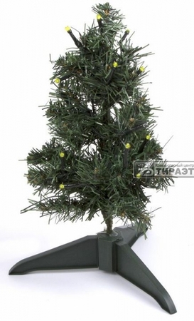 Елочка (533-325) зеленая, высота 30см, питание от USB         REXAN купить по самой низкой цене