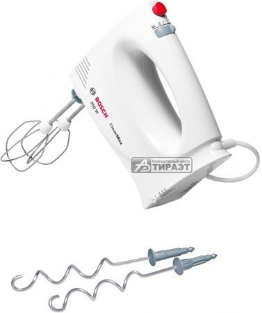 Миксер Bosch MFQ3030 (ручной, 350Вт, турборежим) white купить по самой низкой цене