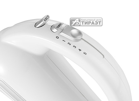 Миксер CAMRY CR-4213 (max 600Вт, 5 скорост, 2*венчика) white купить по самой низкой цене