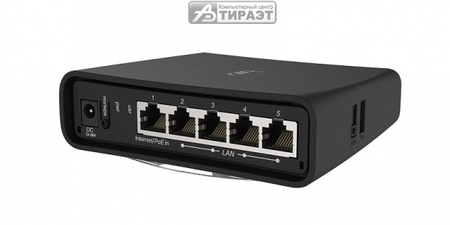 Маршрутизатор Mikrotik (RBD52G-5HacD2HnD-TC)  4p GLan + 1p GWan, 2.4GHz 300Mbit/s / 5GHz 867Mbit/s, USB купить по самой низкой цене