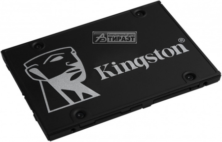 SSD 512Гб, SATA3/2.5', Kingston KC600 (SKC600/512G) TLC 3D NAND, R/W 550/520Mb/s купить по самой низкой цене