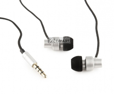 Наушники с микрофоном Gembird (MHS-EP-CDG-S 'PARIS') вкладыши, проводные, 20-20000Гц, silver купить по самой низкой цене