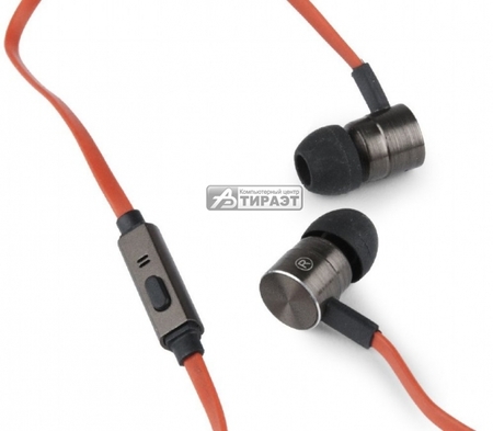Наушники с микрофоном Gembird (MHS-EP-LHR 'LONDON') вкладыши, проводные, 20-20000Гц, black купить по самой низкой цене