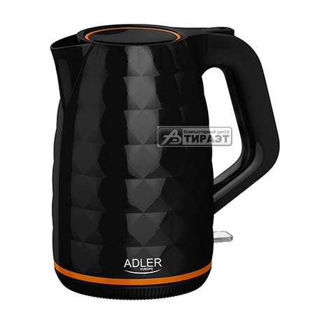 Электрочайник Adler AD 1277 (1.7л, 2.2кВт,, пластик) BLACK купить по самой низкой цене