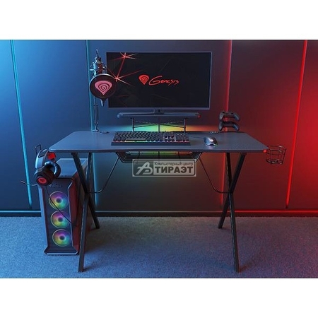 Стол компьютерный Genesis (Holm 300 RGB NDS-1550) 3p HUB USB3.0, подсветка RGB с Д/У, беспров.зарядка купить по самой низкой цене
