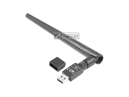 Адаптер WiFi LANBERG (NC-0300-WIE) USB, 2.4GHz, 300 Mb/s - 802.11 b/g/n, съёмная внешн.антена купить по самой низкой цене