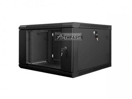 Шкаф настен.коммутацион. LANBERG WF01-6606-10B  19', 6U 60x60см, black, стекл.дверка, замок купить по самой низкой цене