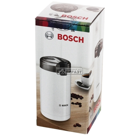 Кофемолка Bosch TSM6A011W (ротационный нож,180Вт,вместимость 75г) white купить по самой низкой цене