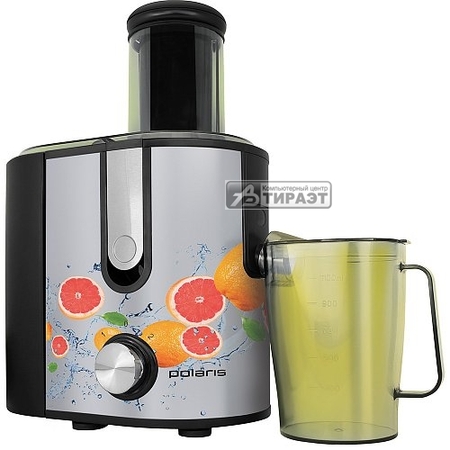 Соковыжималка Polaris PEA 1241A Fruit Fusion Steel/Black (1200Вт, 2 скор, корпус из нерж.стали, горлов. 85мм.) купить по самой низкой цене