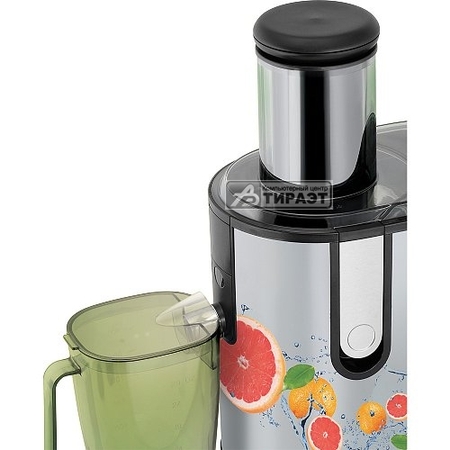 Соковыжималка Polaris PEA 1241A Fruit Fusion Steel/Black (1200Вт, 2 скор, корпус из нерж.стали, горлов. 85мм.) купить по самой низкой цене