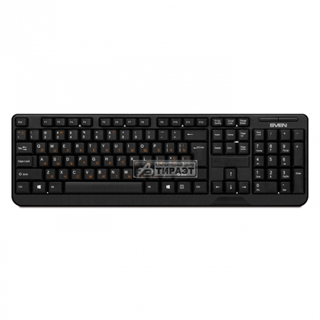 Клавиатура SVEN KB-C2200W беспроводная,USB,104кл., black купить по самой низкой цене