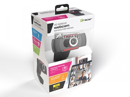 WEB-камера Tracer HD WEB008 (TRAKAM46732) Black купить по самой низкой цене