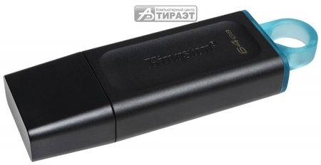 USB 3.2 gen1 FLASH DRIVE 64Gb KINGSTON DT Exodia (DTX/64GB) black/blau купить по самой низкой цене