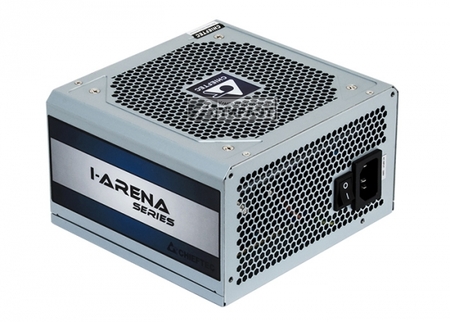 Блок питания 500W CHIEFTEC iArena GPC-500S (без кабеля питания) ATX 12V 2.3, 24+8+8pin, Fan 12см, APFC, 80+ купить по самой низкой цене