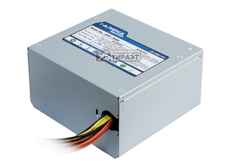 Блок питания 500W CHIEFTEC iArena GPC-500S (без кабеля питания) ATX 12V 2.3, 24+8+8pin, Fan 12см, APFC, 80+ купить по самой низкой цене