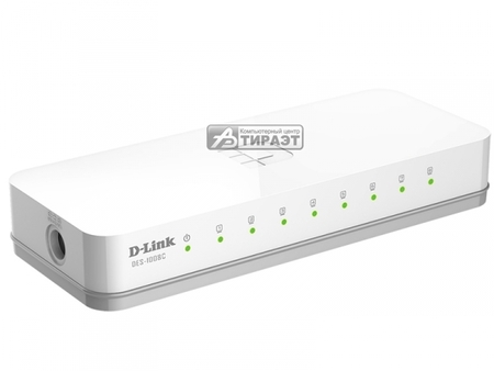 SWITCH D-LINK DES-1008C/B1A   (8P 10/100Base-TX) купить по самой низкой цене