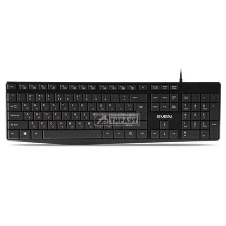 Клавиатура SVEN KB-S305  USB, black, 104+12кл, купить по самой низкой цене