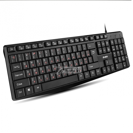 Клавиатура SVEN KB-S305  USB, black, 104+12кл, купить по самой низкой цене